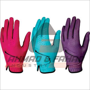 ถุงมือกอล์ฟสีและโลโก้ตามสั่งมาใหม่ถุงมือหนัง cabretta ถุงมือกอล์ฟโดย Ahmad & Fahad Industry - Product Image 5