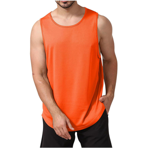 Compre Ahora una Camiseta sin Mangas de Malla Estilo Callejero de Alta Calidad para Hombre, Personalizada, 100% Poliéster, de Secado Rápido y Transpirable para el Verano - Product Image 1