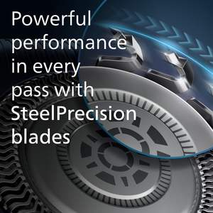 Rasoir électrique triple lame humide/sec avec tondeuse escamotable et étui de voyage, rasoir rotatif étanche IPX7, support de charge Clean Pod - Product Image 2