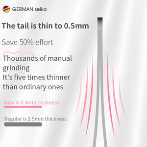 Pinset alis hitam Matte baja tahan karat kualitas tinggi tren baru dengan ujung ketat lebih tipis - Product Image 6