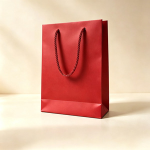 Sacs cadeaux en carton laminé pour bijoux, sacs à main haut de gamme pour boîtes à bijoux de luxe, logo personnalisé disponible, vente en gros en stock - Product Image 5