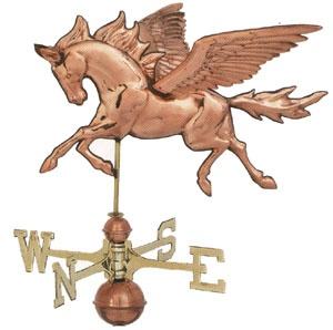 Girouettes en cuivre détaillées à la main avec sculpture animalière parfaites pour les toits de jardin vintage et les granges - Product Image 4