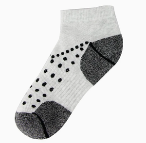 Athletic <b>Low</b> <b>Cut</b> Cushioned Solid Digital Printed Black & White Cotton Unisex Running <b>Socks</b> - Product Image 5