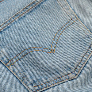 Pantalones vaqueros de pierna recta cómodos de alta calidad para hombre, pantalones vaqueros informales de costura personalizada con cinturón para hombre, pantalones vaqueros lavados ligeros - Product Image 4