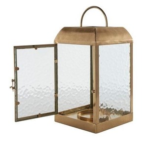 Élégante lanterne à bougie en fer rustique pour tables à manger, tables basses et buffets ajoutant une lumière chaude et du charme - Product Image 6