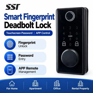 Cerradura Inteligente Tuya WiFi con Huella Dactilar, Cerradura Electrónica sin Llave, Pantalla Táctil, Contraseña, Control Remoto por Aplicación - Product Image 1