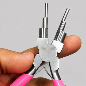 Pince de formage de boucles 6-en-1 en acier inoxydable de qualité supérieure, outil de fabrication de fermoirs, poignée antidérapante confortable, pour anneaux de jonction de 3 mm à 9,5 mm - Product Image 2