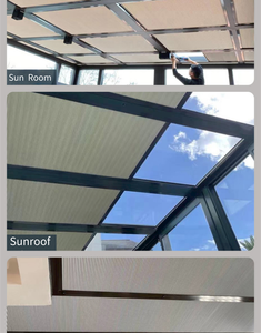 Tổ ong Skylight Rèm cơ giới tổ ong rèm vải ngoài trời điện màn tổ ong Rèm cho trang trí nội thất - Product Image 2