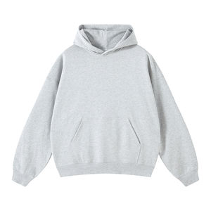 High Quality Cotton <b>Oversize</b> <b>Hoodie</b> Thick <b>Fleece</b> Drop Shoulder Plain Blank Custom French Terry <b>Men</b> Hoodies - Product Image 2