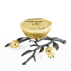 Le plus populaire porte-fleurs élégant en or brillant avec couleur argent porte-bougie unique de luxe pour l'éclairage de la décoration de la maison - Product Image 4