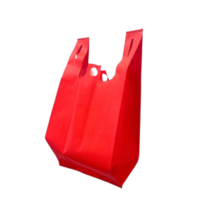 Sac de gilet imprimé personnalisé en tissu non tissé pour la vente au détail sac de transport poignée en U sac à provisions écologique fabriqué au Vietnam en gros - Product Image 2