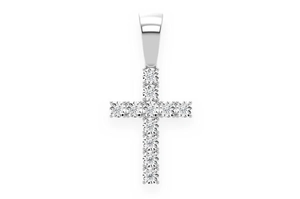 Colgantes cruzados de plata esterlina minimalistas Moissanite Diamond Iced Out Hip Hop Colgantes Joyería religiosa Encantos de moda Joyería - Product Image 3