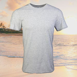 เสื้อยืดผู้ชายผ้าโพลีเอสเตอร์ แห้งเร็ว สกรีนโลโก้ตามสั่ง เสื้อยืดออกกำลังกายสำหรับผู้ชายและผู้หญิง - Product Image 3