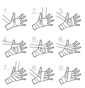 MMA cotton đấm bốc nhanh tay kết thúc tốt đẹp handwraps cổ tay kết thúc tốt đẹp Băng - Product Image 4