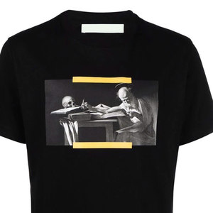 T-shirt 100% coton pour hommes de haute qualité avec logo sérigraphié personnalisé quantité minimale de commande bas T-shirt respirant personnalisé pour hommes - Product Image 5