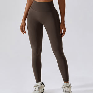 Fashion Custom Logo Solid Ankle-Length Yoga Scrunch <b>Bum</b> Leggings High Waisted Workout Gym Seamless Scrunch Butt Leggings for - Product Image 6