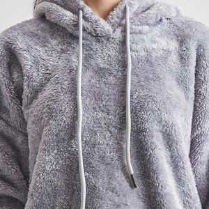 Fit2Fight Factory Fast Ship <b>Fur</b> Fabric <b>Hoodie</b> Women's Hoodies In Grey Color Sweatshirts Sample Available Festival Gifts - Product Image 6