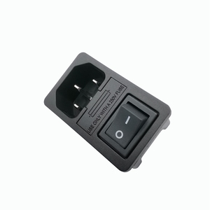 10A250VAC C14 Insurance Connector Inlet Outlet <strong>Adapter</strong> Power <strong>Socket</strong> with 15*21mm <strong>Switch</strong> and Fuse Holder JR-101-1FRS-02 - Product Image 2