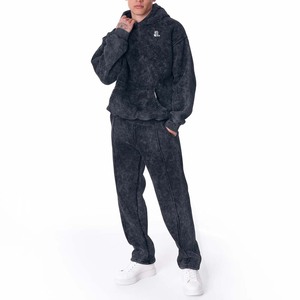 ชุดวอร์มสำหรับผู้ชายผ้าคอตตอนอาบน้ำแบบกรดชุดวอร์มสำหรับผู้ชายสไตล์ฮิปฮอป100% ฤดูหนาวใหม่ - Product Image 1