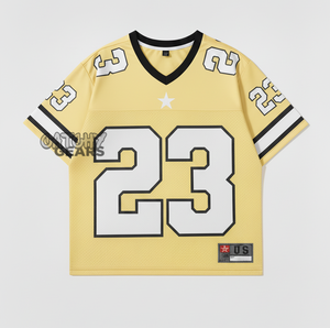 Camiseta de fútbol personalizada para mujer, ropa deportiva holgada de gran tamaño, ropa de calle de estilo Retro, camiseta de fútbol, transpirable de secado rápido - Product Image 3