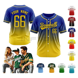 Maillot de baseball blanc double tricoté pour jeunes Sublimation Jersey Usa Softball Mesh Button Down Baseball Jersey Baseball Jersey - Product Image 1