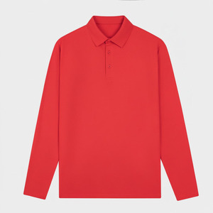 Camisa Polo de golf de manga larga bordada personalizada, ajuste regular para hombres - Product Image 6