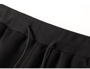 Chándal de felpa francesa para hombre de talla grande a granel, jersey de cuello redondo de lana en blanco, conjunto de sudadera y Jogger para logotipo personalizado - Product Image 2