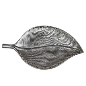 Bandeja de servicio de acero inoxidable con acabado pulido brillante ideal para la presentación de aperitivos de servicio de té y uso de exhibición decorativa - Product Image 5