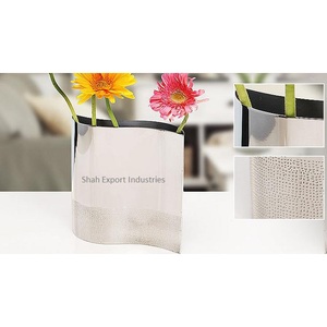 Florero decorativo antiguo de Metal, diseño martillado plateado para decoración del hogar y la boda, florero de mesa - Product Image 6