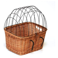 Cage et panier pour animaux de compagnie en rotin tressé écologique de haute qualité pour chats, chiens, utilisation extérieure, vélo, taille personnalisée, fabrication vietnamienne, best-seller