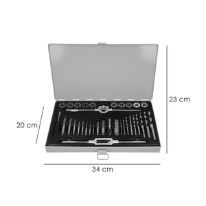 Set di 34 Pezzi per Filettatura (Maschi e Femmine) - Product Image 2