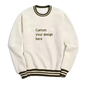 เสื้อสเวตเตอร์ของผู้ชายทันสมัยได้รับการออกแบบมาเพื่อความสบายและสไตล์สตรีทแวร์ผ้าขนแกะเนื้อนุ่มสวมหัวให้ความอบอุ่นเหมาะสำหรับฤดูหนาว - Product Image 1