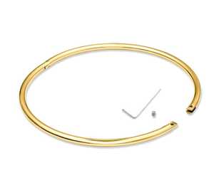 ปลอกคอ BDSM สีทองแบบม้วน ขนาดเล็ก 6 มม. ทำจากเหล็กกล้า - Product Image 3