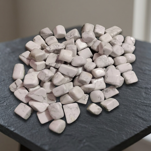 Piedra de Howlita Blanca Lisa, Cristal Natural de Bolsillo para Meditación, Reiki, Alivio del Estrés, Gema Curativa - Product Image 2