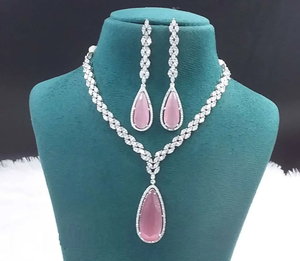 Modern Muse AD Jewelry Set Elegante diseño de diamantes americanos para mujeres Venta caliente Precios al por mayor de La India - Product Image 2