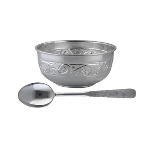 Tazón de acero inoxidable de excelente calidad con cuchara, vajilla, tazones de arroz, tazón de postre, precio al por mayor - Product Image 3