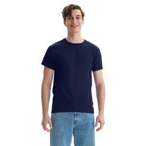 เสื้อยืดคอกลมแขนสั้นของผู้ชายสไตล์ครึ่งแขนเสื้อระบายอากาศได้ดี100% ผ้าฝ้ายแท้ฤดูร้อน - Product Image 1