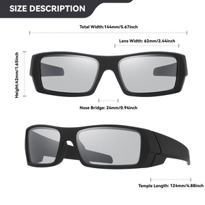 Defend Glare Dominate Outdoor Lunettes de soleil de sport polarisées unisexes Full Frame Freedom - Product Image 5