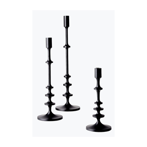 Candelabro de Metal con diseño de Halloween, conjunto de 3 portavelas de Color negro para Hotel, de la mejor calidad, decoración de Halloween - Product Image 3