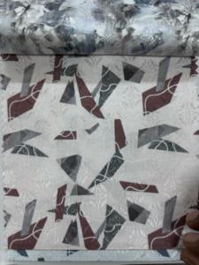 Tela personalizada con estampado digital Century, elegante tela de algodón de peso medio para ropa informal y formal - Product Image 4