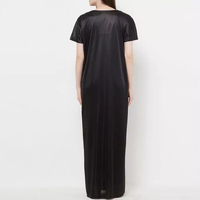 Ensemble de vêtements de nuit pour femmes, de haute qualité, sexy, en polyester/coton, satin, jersey tricoté, impression de logo personnalisée, OEM, vente en gros, vêtements de nuit doux