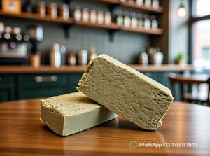 น้ำยางกัญชาโนวาโลอา แช่แข็ง CBN 40% 100 กรัม แบบก้อน ขายส่งจำนวนมาก ฝรั่งเศส ปลูกแบบสังเคราะห์ ไวท์เลเบล RESIN-FROZEN-HASH-100G - Product Image 3