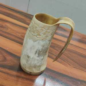 แก้วมักลายสัตว์แบบขัดสำหรับตั้งแคมป์ดีไซน์แบบธรรมชาติงานหัตถกรรมไวกิ้ง - Product Image 2