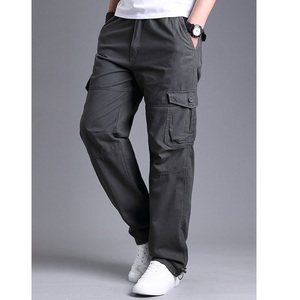 Nouveauté Pantalon cargo décontracté pour homme à plusieurs poches Pantalon ample à jambe droite Pantalon de plein air Pantalon de fitness Fournisseur de BD - Product Image 3