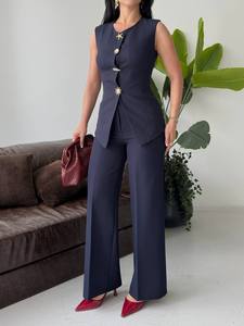 Vestidos de Lona Personalizados con Etiqueta Privada, Ecológicos, Estilo Vintage, de Verano, Largos, de Manga Corta, Venta al Por Mayor, Ropa Casual, Pedidos al Por Mayor - Product Image 6