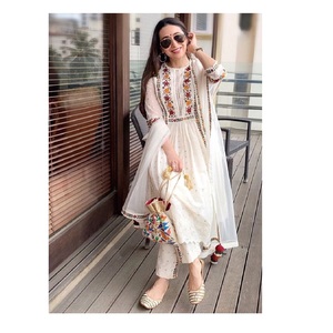 Ethnic <b>Clothing</b> & <b>Accessories</b> Fancy Thread Work Jorjet Kurti for Women Daily Life Stylish Kurti Available for Sale From India - Product Image 1