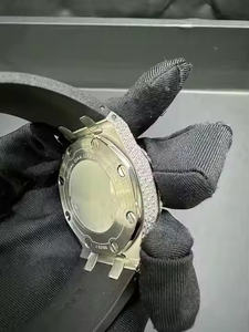 Premium <b>Mens</b> <b>Quartz</b> Movement Wrist <b>Watch</b> with Moissanite Diamond Detailing Stylish Business Wear Gift <b>Watch</b> for Gentlemen - Product Image 6