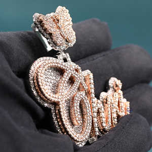 Colgante de diamante de moissanita de diseño único personalizado minimalista de mariposa en joyería fina de Plata de Ley 925 - Product Image 5