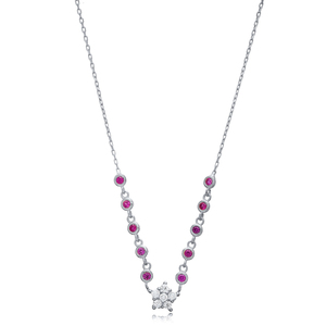 Collier à breloques en argent avec motif d'étoile en pierre CZ Améthyste Bijouterie en gros Bijouterie fine - Product Image 5