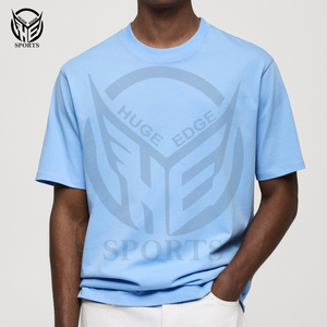 Streetwear t-shirt en coton pour hommes impression personnalisée t-shirt léger au design simple - Product Image 1